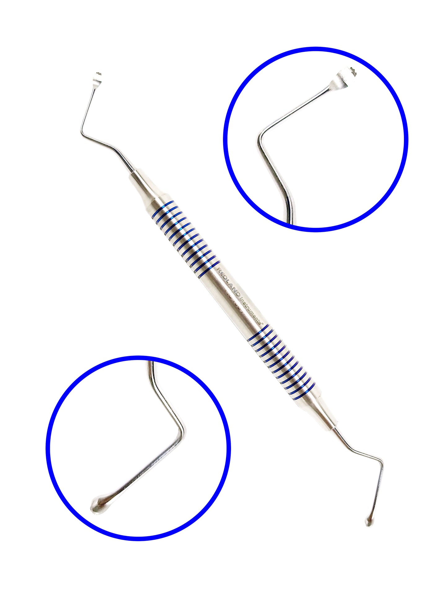 Redland Implant Dental BlueSeries Serrated Surgical Curette Kit 6pcs