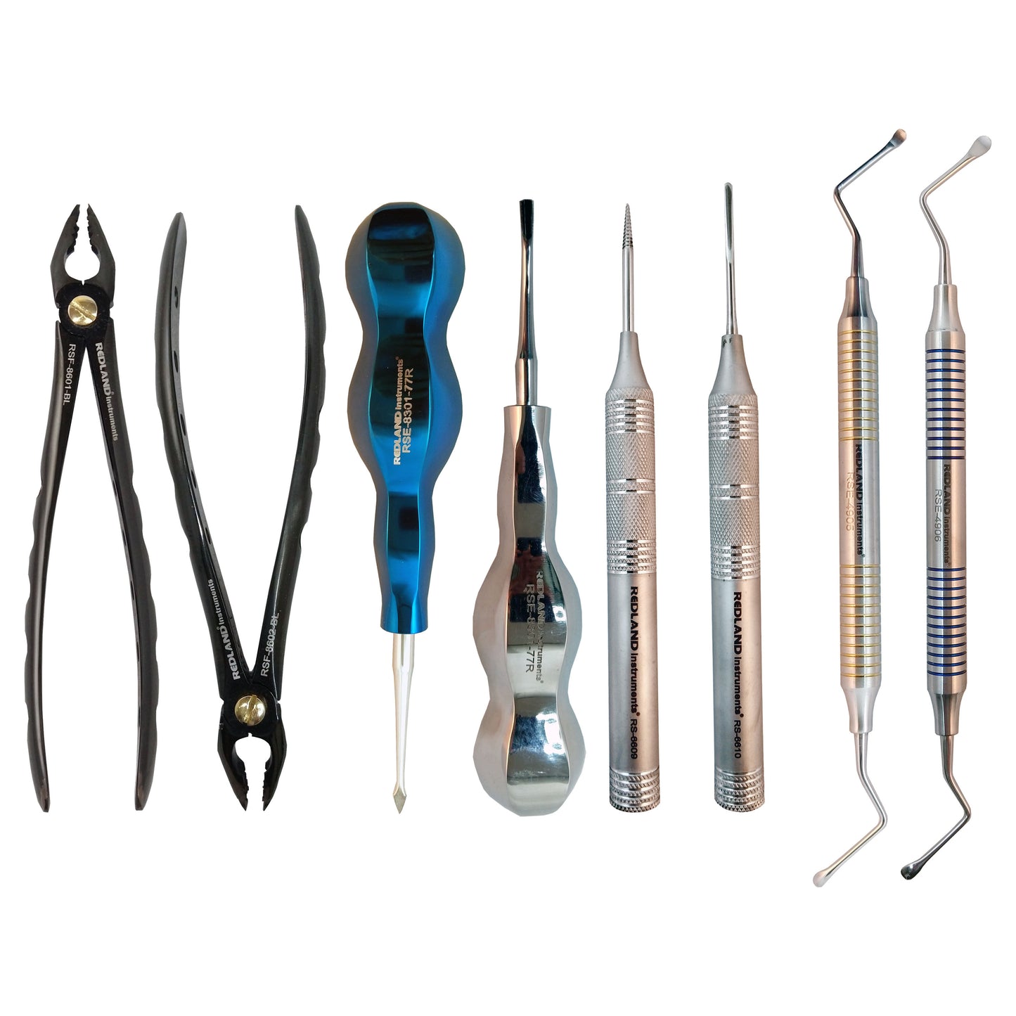 REDLAND SURGICAL ATRAUMATIC EXTRACTION KIT - 8PCS