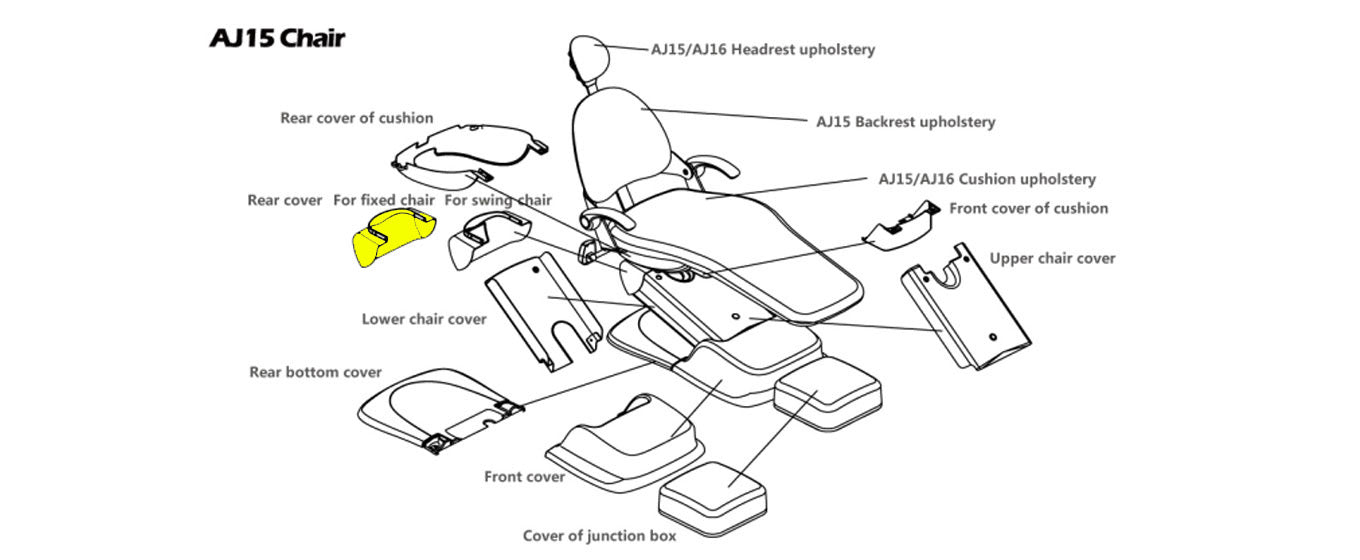 ADS AJ15 Rear Cover for Fixed Chair