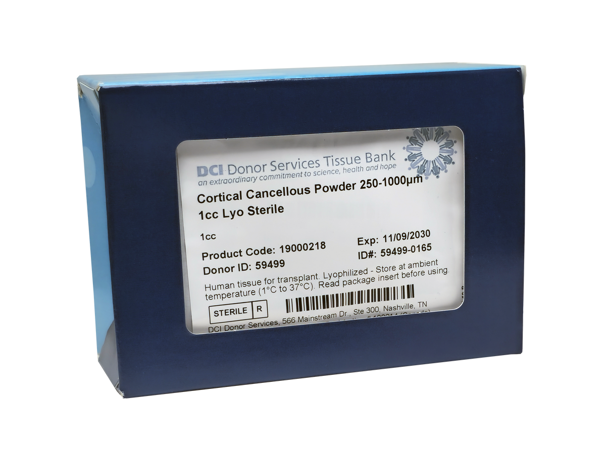DCIDS Mineralized Cortical/Cancellous Bone Allograft 250-1000um