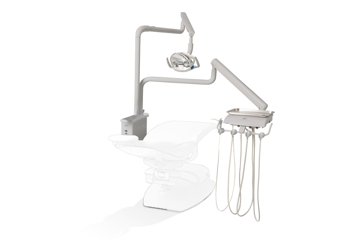 DCI Reliance Over the Patient Automatic Dental Unit with PMU, Gray