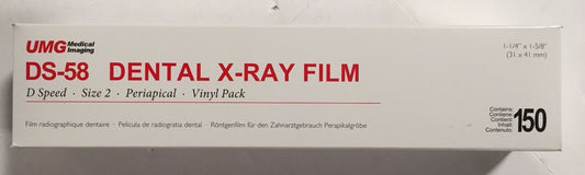 Dental UMG DS-58 Size 2 D Speed Periapical Vinyl Pack Dental X-Ray Film-2