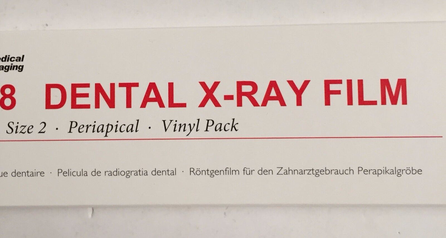 Dental UMG DS-58 Size 2 D Speed Periapical Vinyl Pack Dental X-Ray Film-5