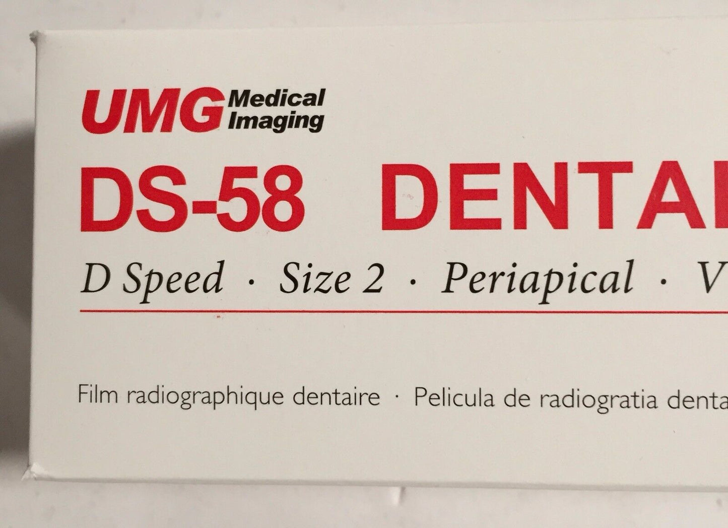 Dental UMG DS-58 Size 2 D Speed Periapical Vinyl Pack Dental X-Ray Film-6