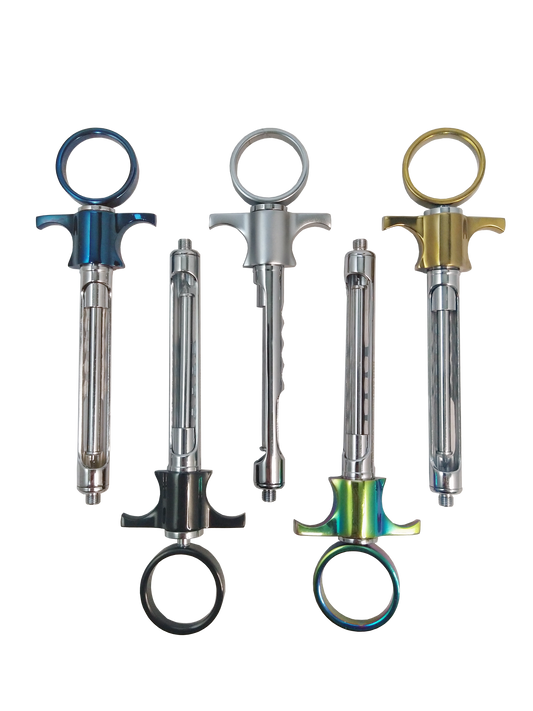 REDLAND CW Style Dental Std Anesthetic Aspirating 1.8mL Syringe 5 colors