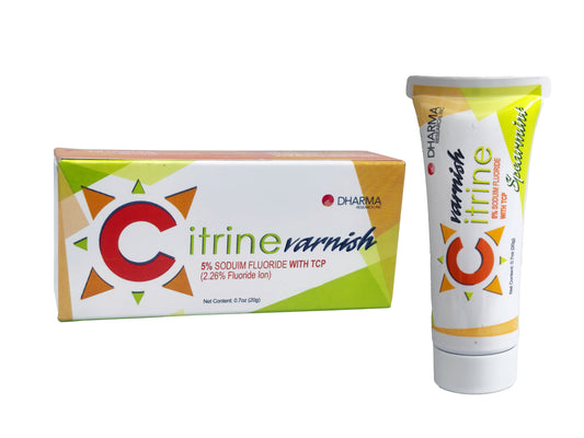 Dharma Citrine 5% Fluoride Varnish 20 mL Tubes