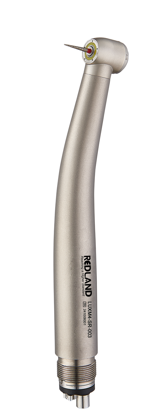REDLAND Sapphire Series Titanium (Lightweight) Basic 4-Hole High Speed Push-Button Handpiece (LED)