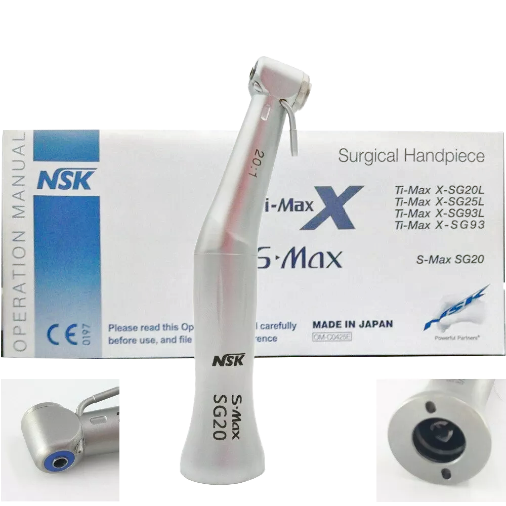 NSK S-Max SG20 LED / Non LED Handpiece Surgical Implant Reduction 20:1