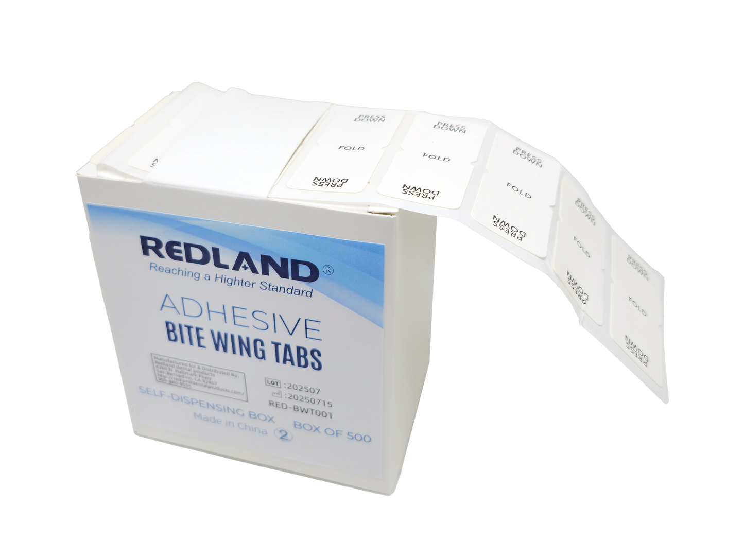 REDLAND Bite Wing Tabs (dental Imaging) 2x Box of 500