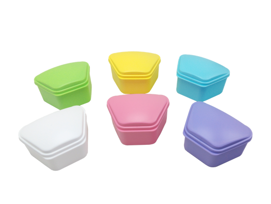 REDLAND Denture Boxes - Assorted Colors (12 pcs)