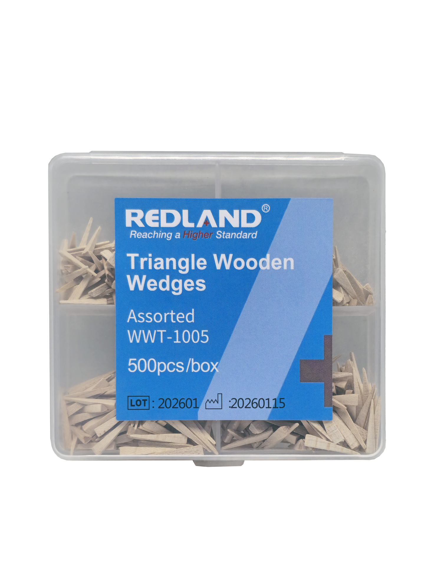REDLAND Triangular Wood Dental Wedges (500 Pack)