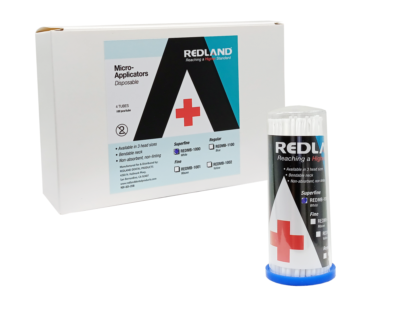 REDLAND Disposable Micro-Brush Applicators Bendable Reg/F/SF