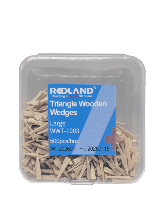 REDLAND Triangular Wood Dental Wedges (500 Pack)