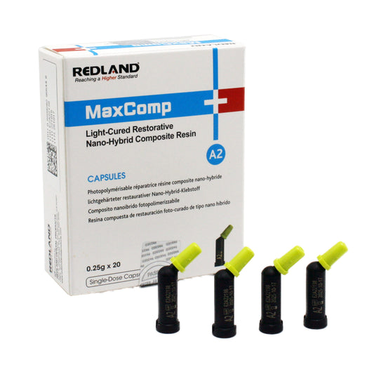 Redland MaxComp Light-Cured Restorative Nano-Hybrid Composit Resin Capsules A2