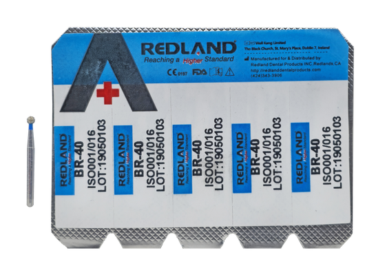 Redland Ball Round Type Diamond Bur Multiple Sizes (25 Pcs)