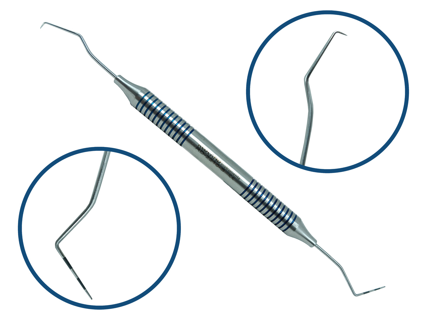 REDLAND Dental Explorer-Probe 17-CP12 3-6-9-12mm (Blueline)