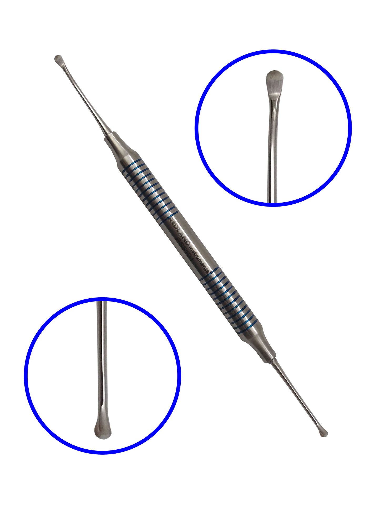 REDLAND Implant Dental Periodontal Microsurgery Vista 1 Tunneling Kit 6pc-blue Titanium