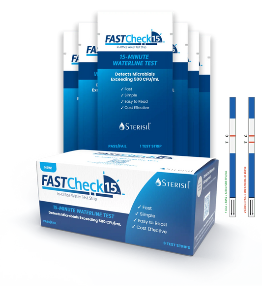 Sterisil FASTCheck15 In-Office Waterline Test Strip