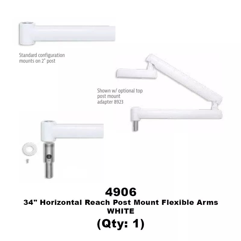 Post Mount Flexible Arms Dental Accessories
