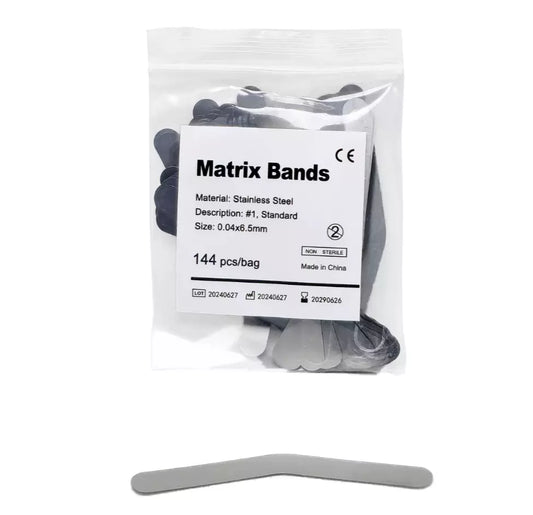 REDLAND STAINLESS STEEL MATRIX BANDS 144/PACK