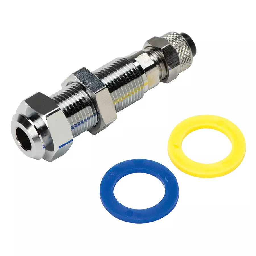 PN 0011 1/4" Poly Q.D. Panel Mount w/ Shut-off, Female by DCI (Pack of 3)