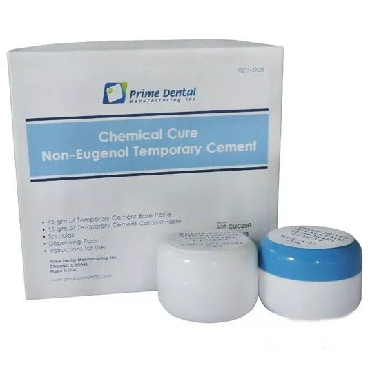 Prime-Dent Tempbond Chem Cure Non Eugenol Temporary Cement Dental Paste Kit