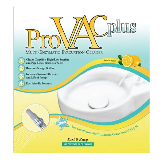 Cory Laboratories ProVAC Plus Multi-Enzymatic Evacuation Cleaner Lemon Scent 32 oz./64 Uses