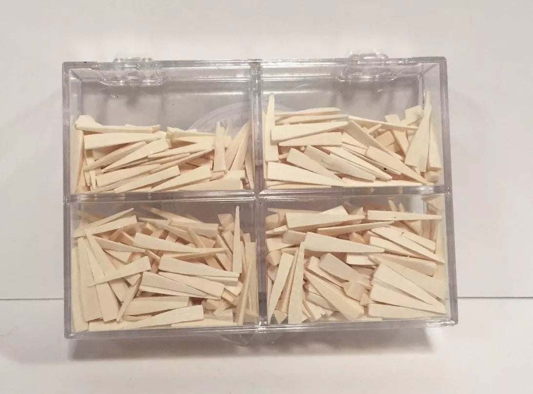 First Choice Triangular Wood Dental Wedges Assorted 500 Pack