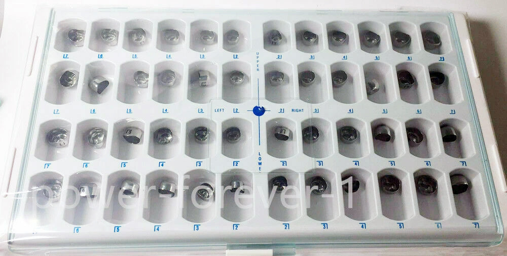 Redland DENTAL STAINLESS STEEL Permanent Molar Adult CROWN (KIT OF 48 PCS)