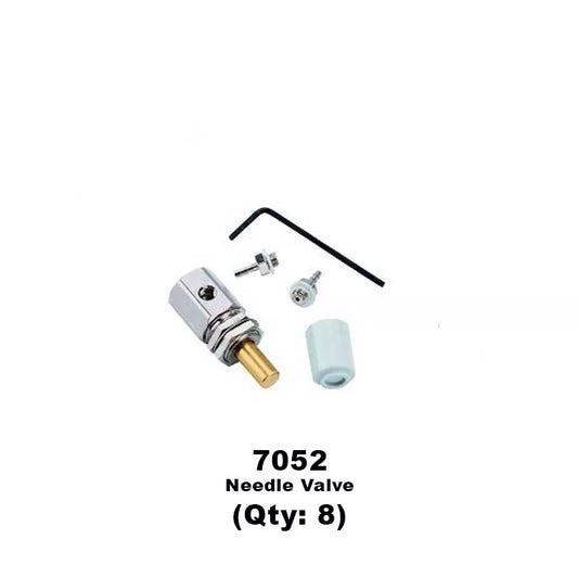 DCI Needle Valve “Hex Body (Gray) (8 Pack) for Dental