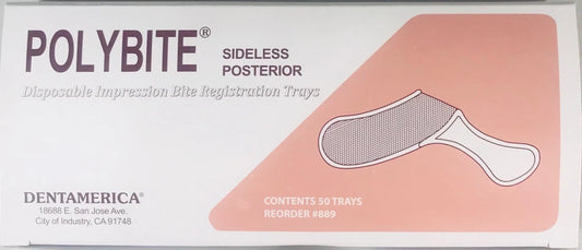 DentAmerica Polybite Disposable Impression Bite Trays–Sideless Posterior