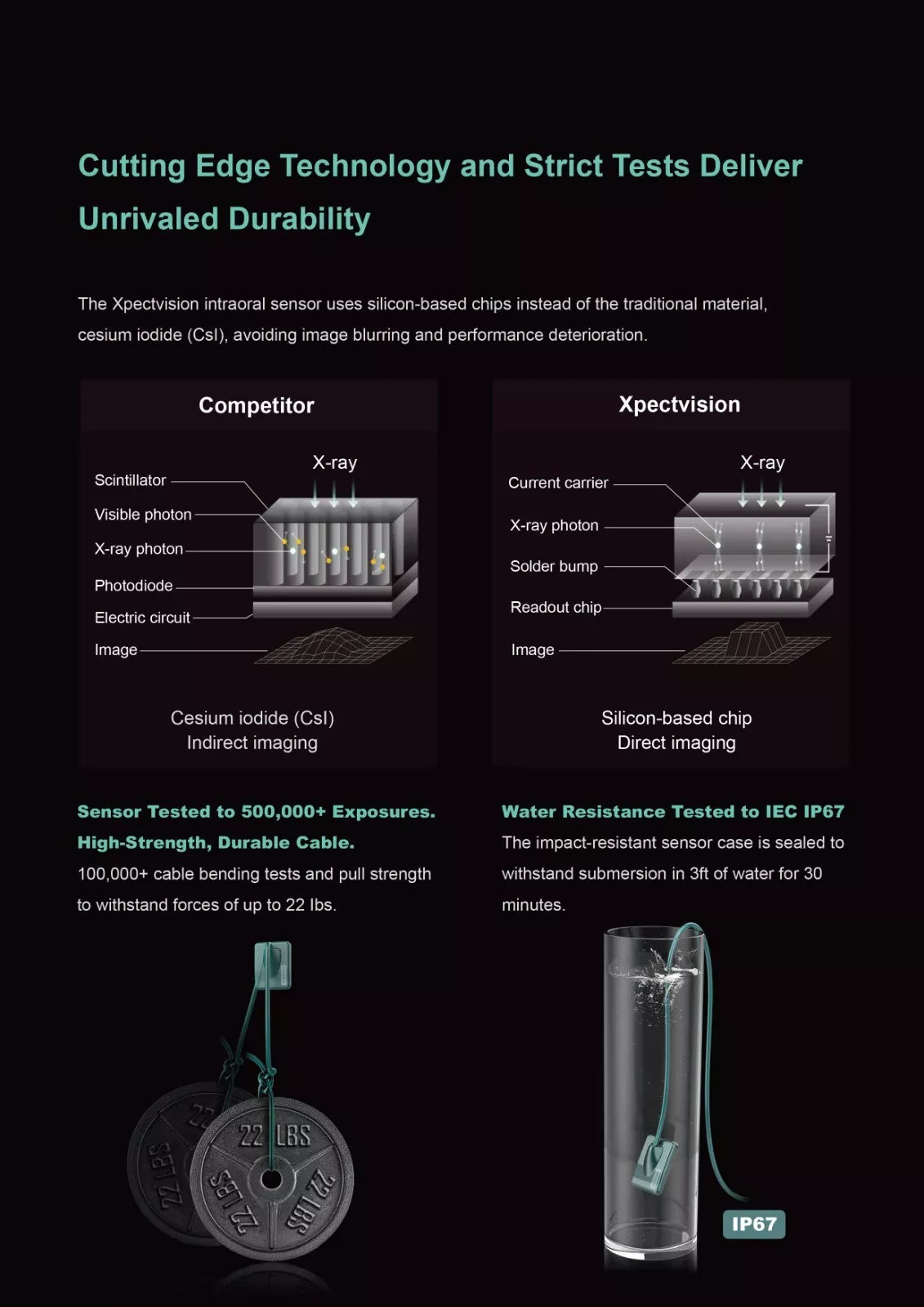 Xpect vision Dental Digital Intraoral Sensor Adult & Pedo Bundle Pkg