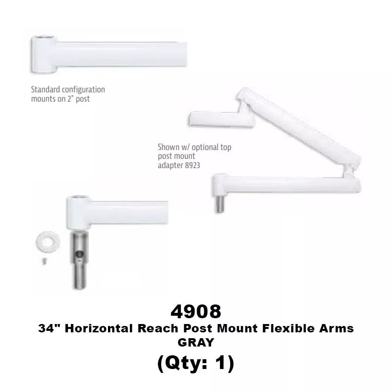 Post Mount Flexible Arms Dental Accessories