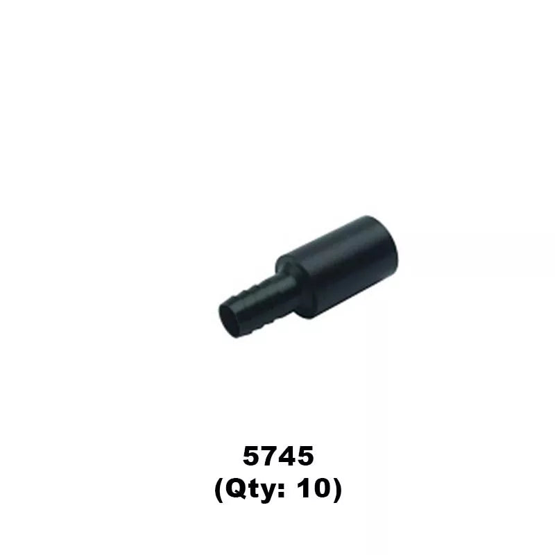 DCI Tubing Adapter 1/2" ID Tube x 3/8" OD Barb (10 Pack) for Dental