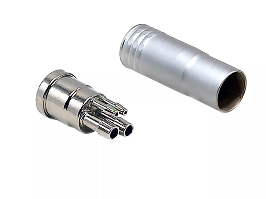 3x Dental 4-hole stainless Steel nut & metal connector for Handpiece (DCI Type) (Pack of 4)