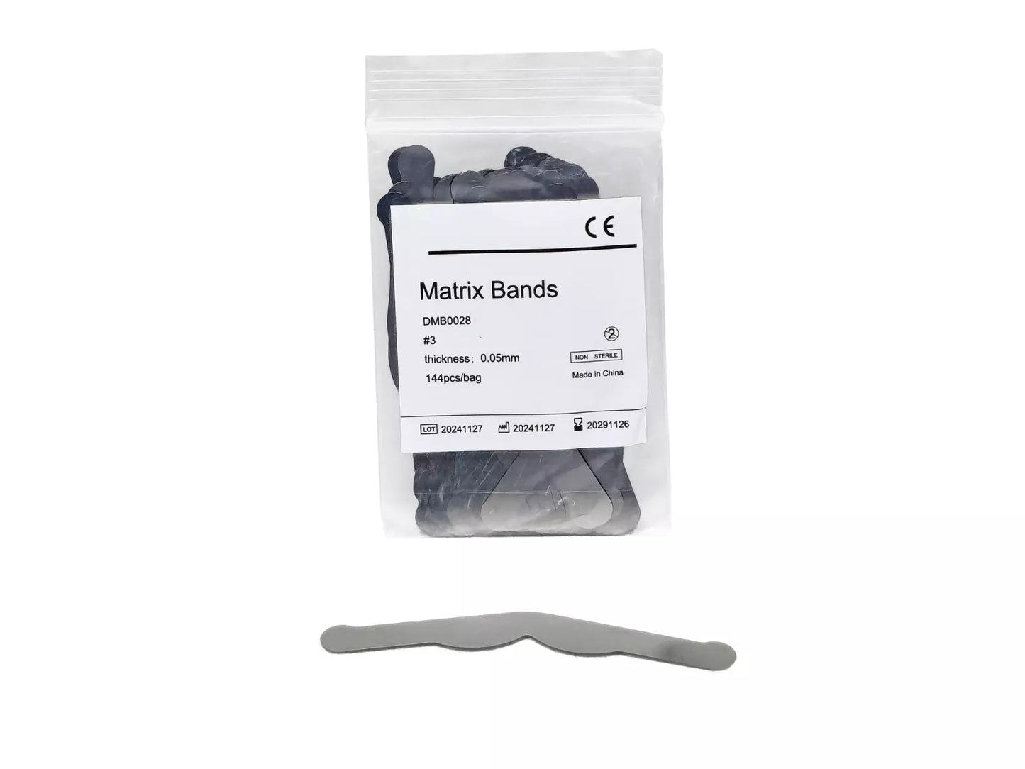 REDLAND STAINLESS STEEL MATRIX BANDS 144/PACK