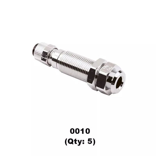 DCI Poly Q.D. Female Panel Mount w/ Shut-off for Dental, Medical