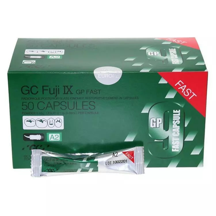 GC Fuji IX GP Fast Self-Cured Packable Glass Ionomer Restorative Cement Cap A2