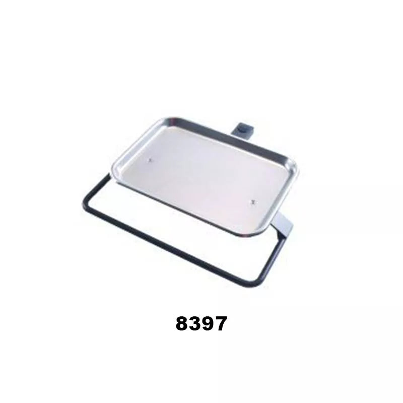 DCI Tray, Folding Rigid Arm Mounted, White for Dental, Medical