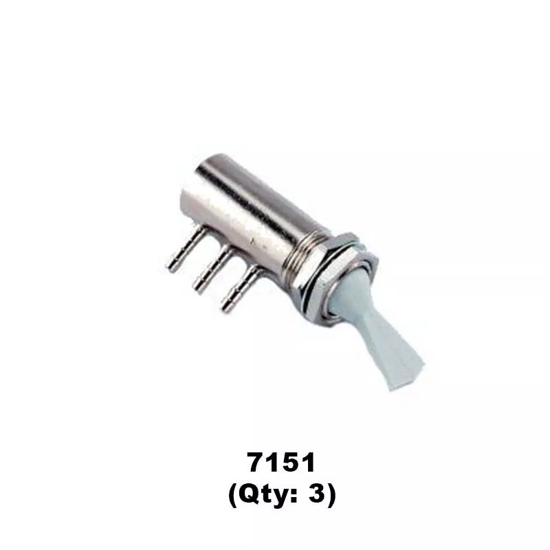 DCI Toggle Routing “Selector” Valve Round Body (Gray) (3 Pack) for Dental