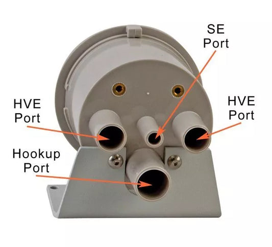 Type A Vacuum Canister Bottom Port Beige 2-1/8" 1Pcs/Bag DCI Type (Pack of 5)