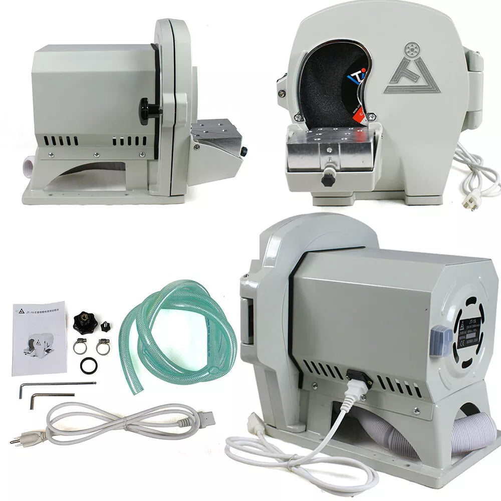 10" Dental Wet Model Trimmer Plaster Abrasive Grinder Trimming Equipment Gypsum