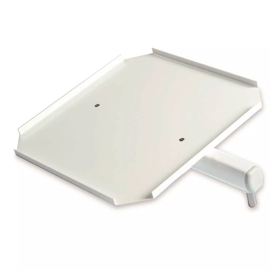 White Powder Coated Swing Tray for Dental Units DCI Type