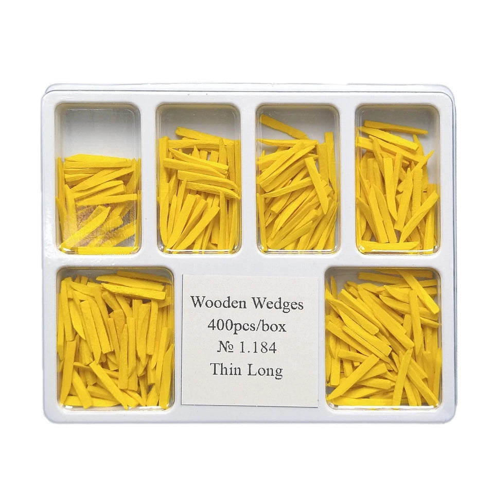 Dental Anatomical Wooden Wedges 400/Bx All sizes Compare to Premier Sycamore