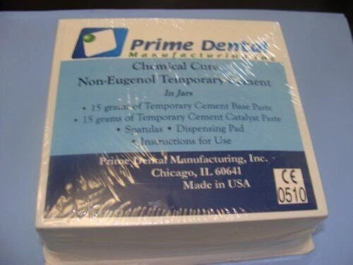 Prime-Dent Tempbond Chem Cure Non Eugenol Temporary Cement Dental Paste Kit