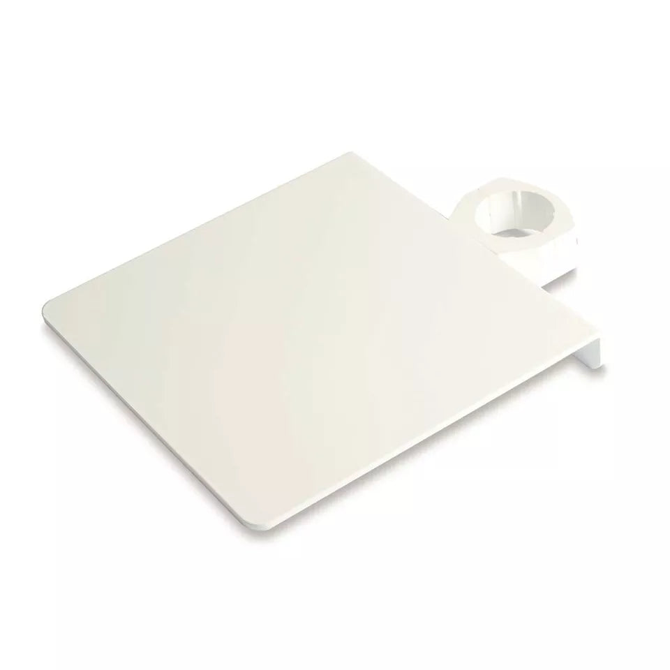 Post Mount Utility Tray 10” x 10” Gloss White powdercoat finish DCI Type