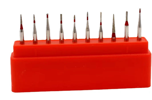 Redland Dental Diamond Bur Clinic Kit FG-6002 Children Teeth Preparation Polishing 10/Pk