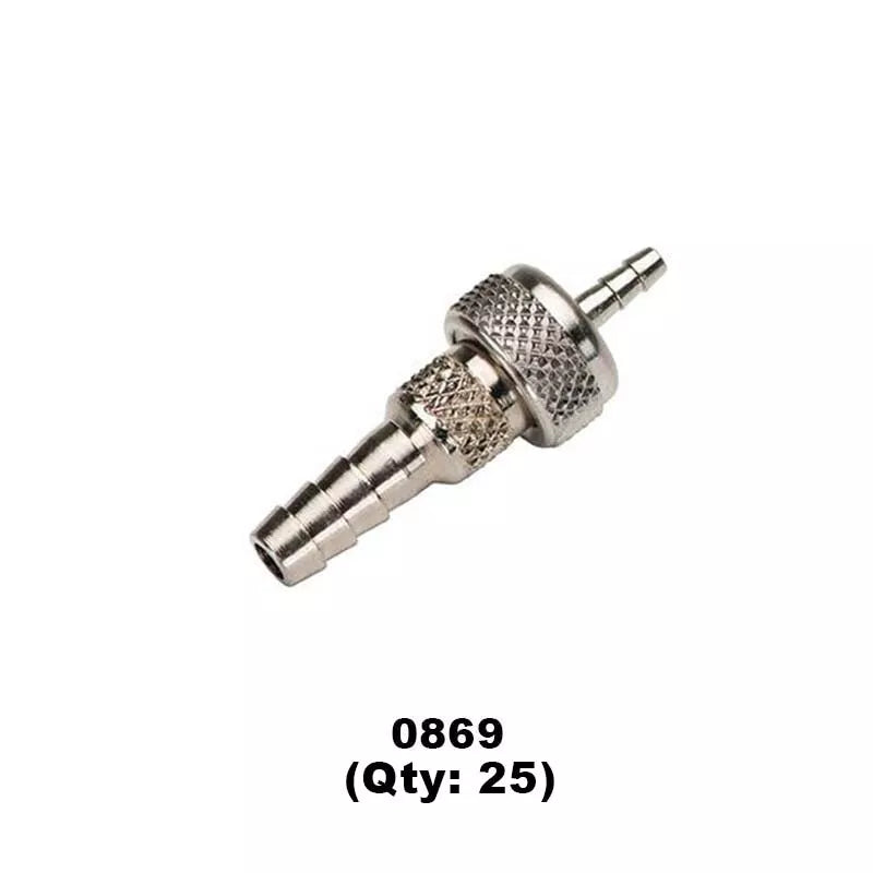 DCI Inline Tubing Q.D. Swivel Fittings for Dental, Medical