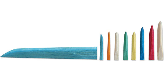 Premier Dental Anatomically Carved 100 Sycamore Wood Wedges Ultra Thin Orange