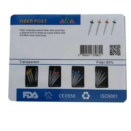 AAA Dental Oral Teeth High Intensity Fiber Resin Post & Drills Quartz